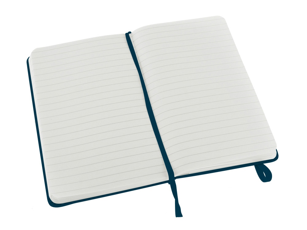 Записная книжка Moleskine Classic (в линейку) в твердой обложке, Pocket (9x14см), голубой сапфир, синий