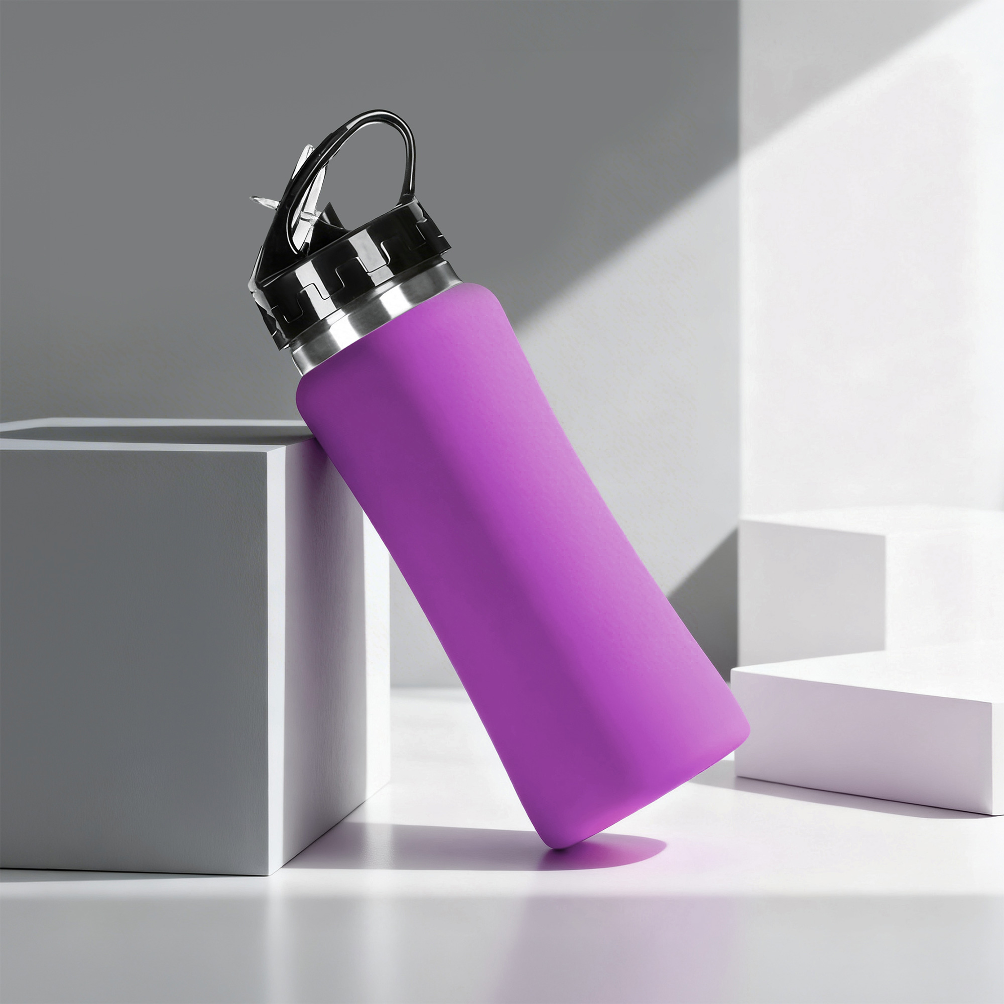 Бутылка для воды Bottle C1, сталь, soft touch, 600 мл