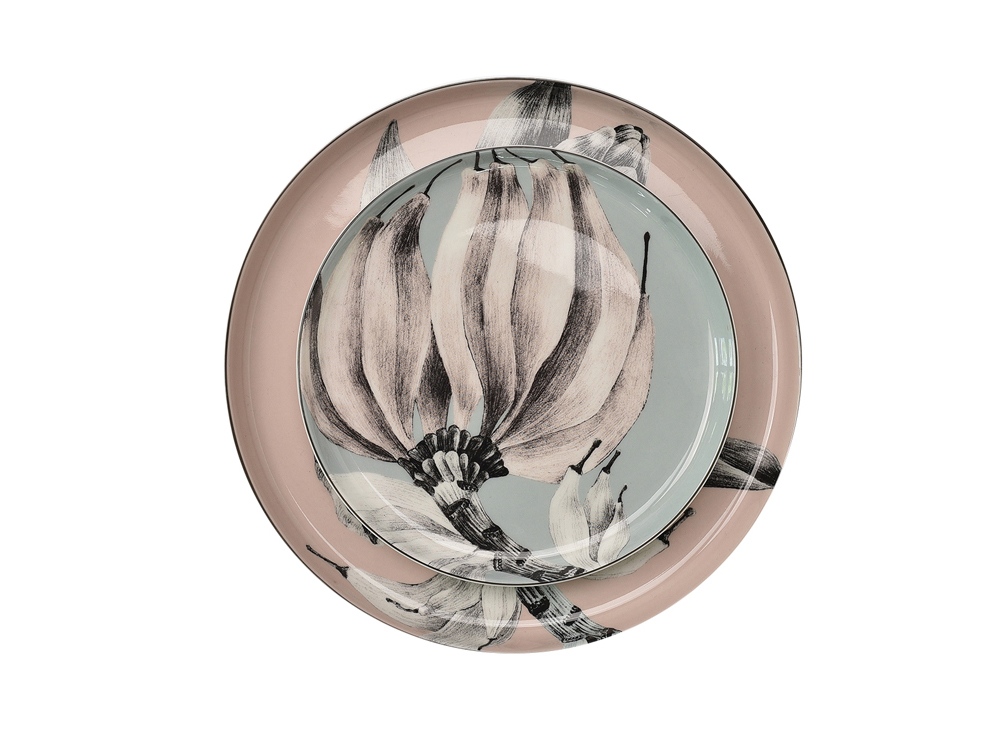 Тарелка Valerie Concept PLATE 2 BAN, бежевый, голубой