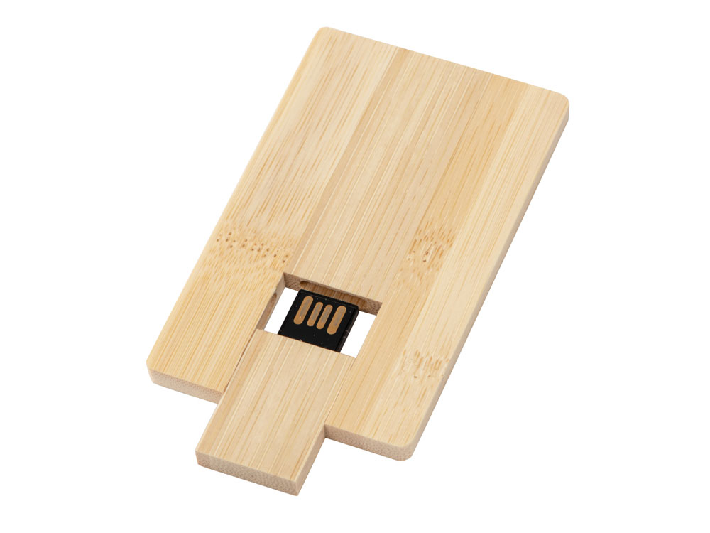 USB 2.0- флешка на 32 Гб Bamboo Card (натуральный)