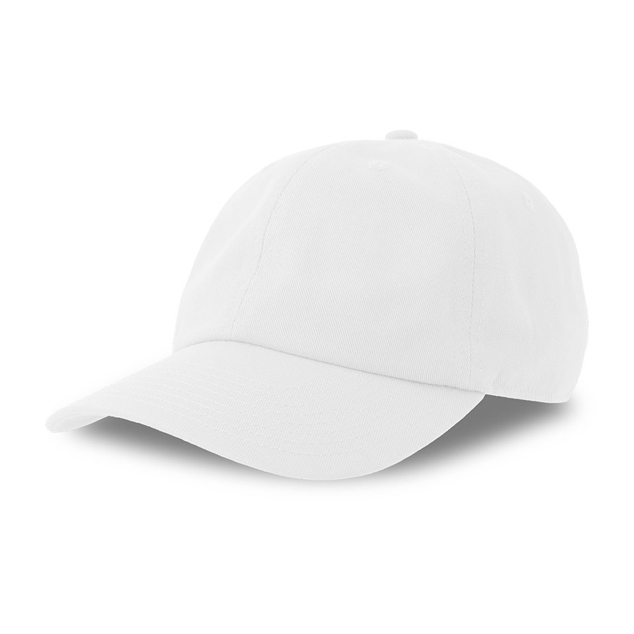 Бейсболка "DAD HAT-S", 6 клиньев, металлическая застежка, белый, 80% хлопок, 20% переработанный хлопок, 270 г/м2