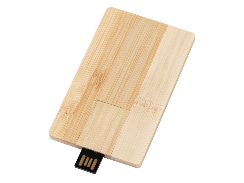 USB 2.0- флешка на 32 Гб Bamboo Card (натуральный)