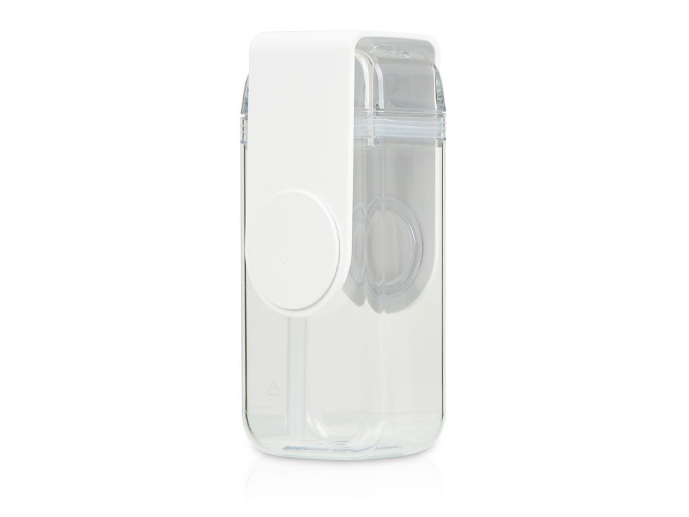 Бутылка для воды JUICY DRINK BOX, белый, прозрачный, белый