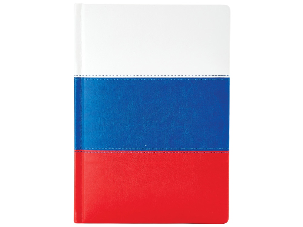 Ежедневник недатированный А5+ Россия. Флаг (разноцветный)