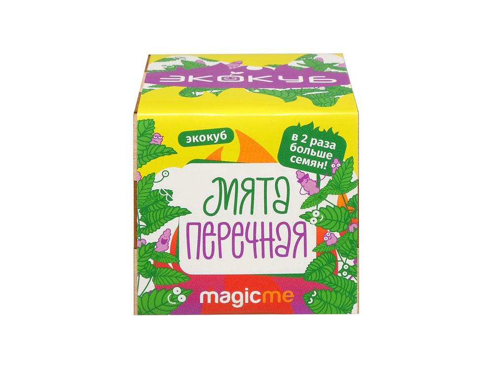 Набор для выращивания Экокуб Magicme Мята, желтый