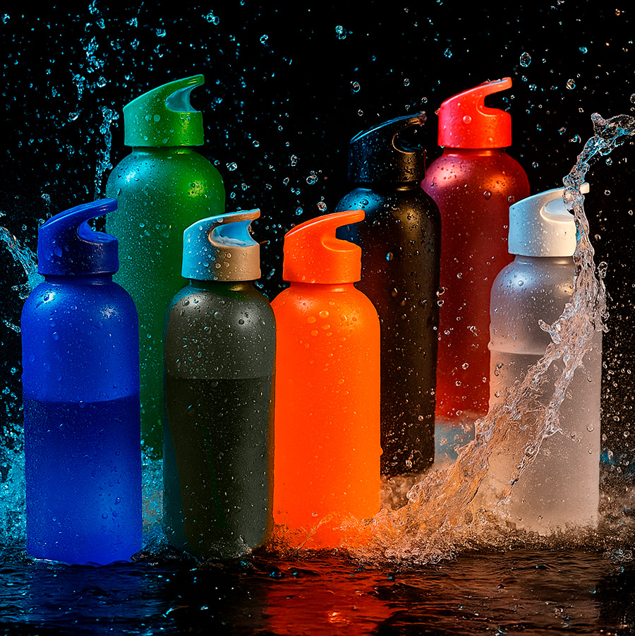 Бутылка для воды LIQUID 2, 550мл. матовая, зеленая, пластик