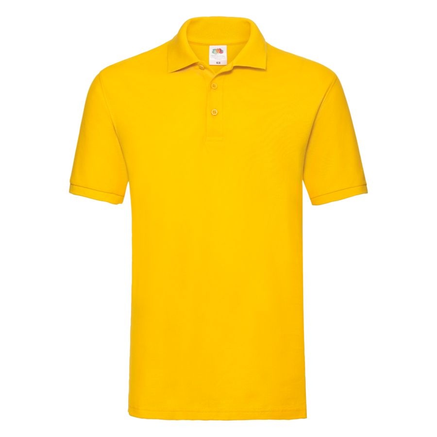 Рубашка поло мужская PREMIUM POLO 180, желтый, S, 100% хлопок, 180 г/м2