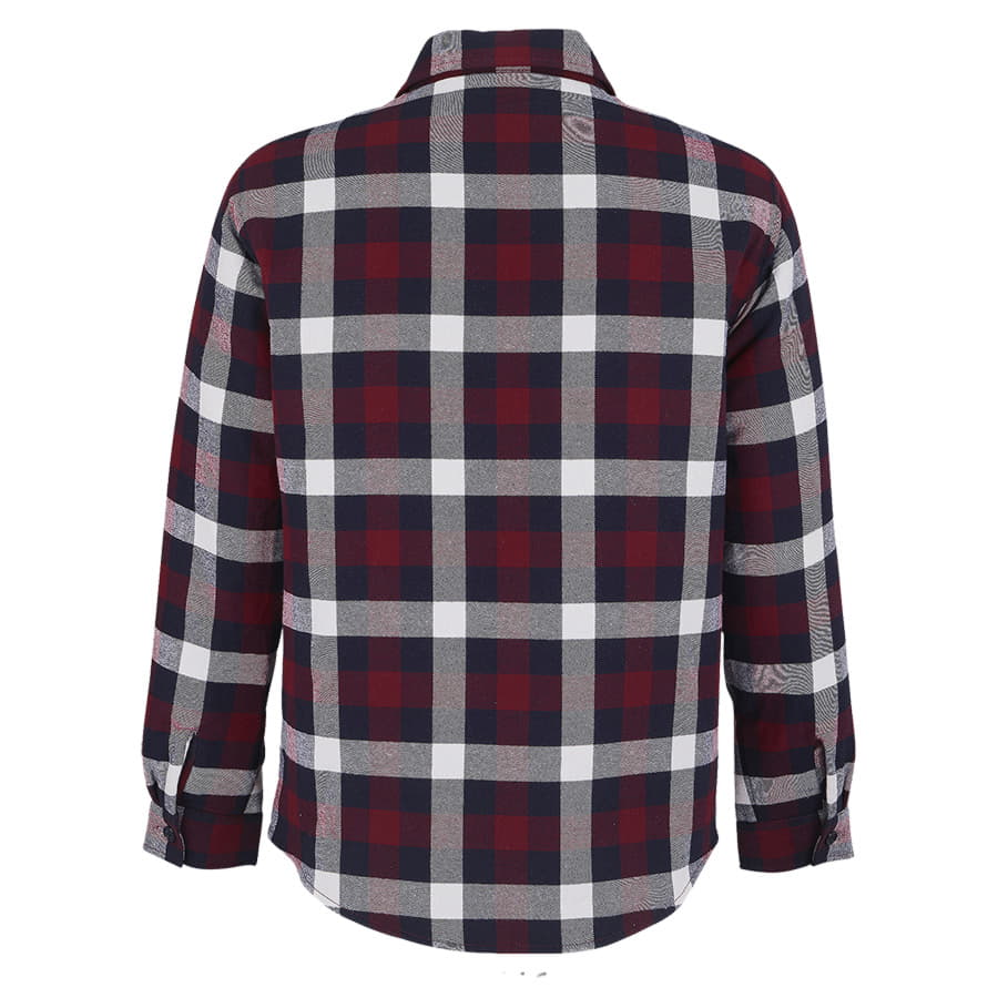 Куртка рубашка мужская NOAH, бордо, M/L(1),100%хлопок,180 г/м2; подкладка и утеплитель:100%полиэстер