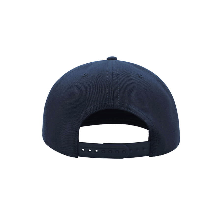 Бейсболка "SNAP BACK", 6 клиньев, пластик. застежка,темно-синий, 100% п/э,100% х/б, 400 гр/м2