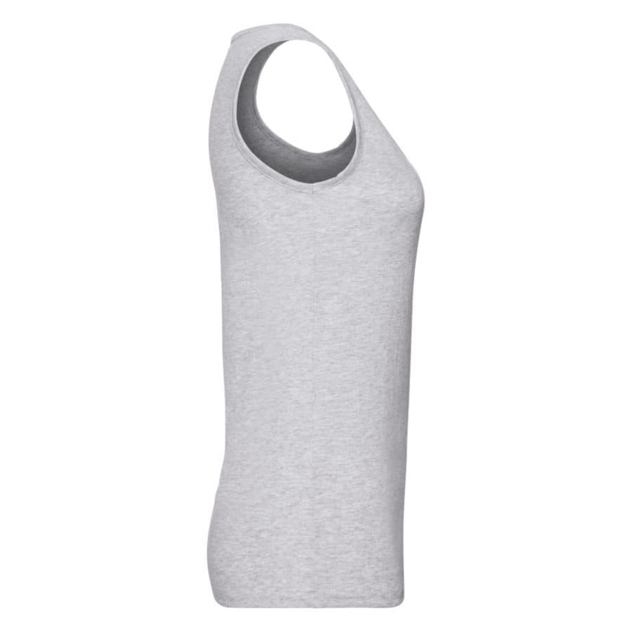 Майка женская "Lady-Fit Valueweight Vest", серо-лиловый, 97% хлопок,3%полиэстер, 165 г/м2