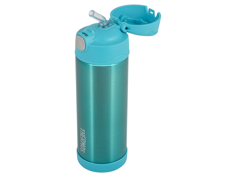 Термос из нерж. стали тм THERMOS F4023TL Stainless Steel 0.47L, бирюзовый