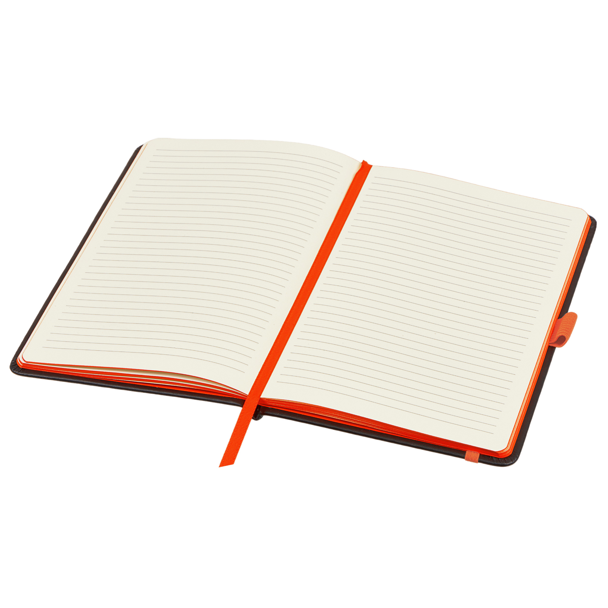 Блокнот ColorNote Black, твердая обложка A5, 80 листов, черный с оранжевым, черный, оранжевый, оранжевый, оранжевый