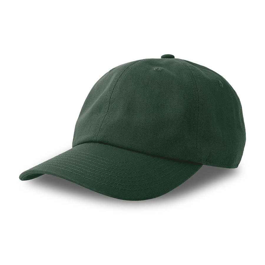 Бейсболка "DAD HAT-S", 6 клиньев, металлическая застежка, тёмно-зелёный, 80% хлопок, 20% переработанный хлопок, 270 г/м2