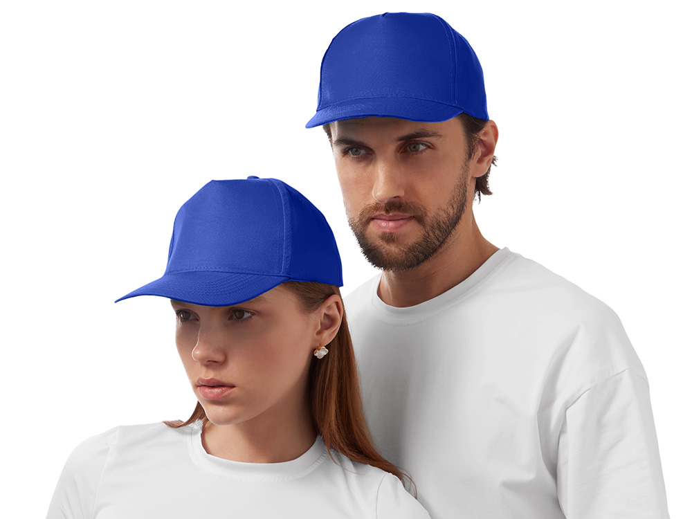Бейсболка Poly 5-ти панельная 120 гр, кл.синий, синий классический