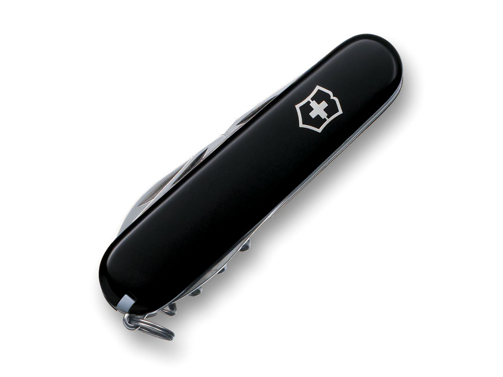 Нож перочинный VICTORINOX Spartan, 91 мм, 12 функций, чёрный, черный