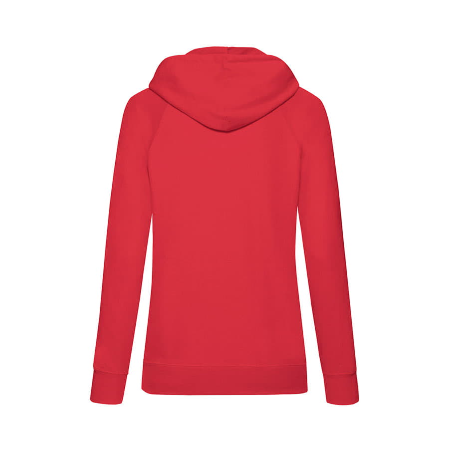 Толстовка женская "LIGHTWEIGHT", красный, 80% хлопок, 20% полиэстер, 240 г/м2
