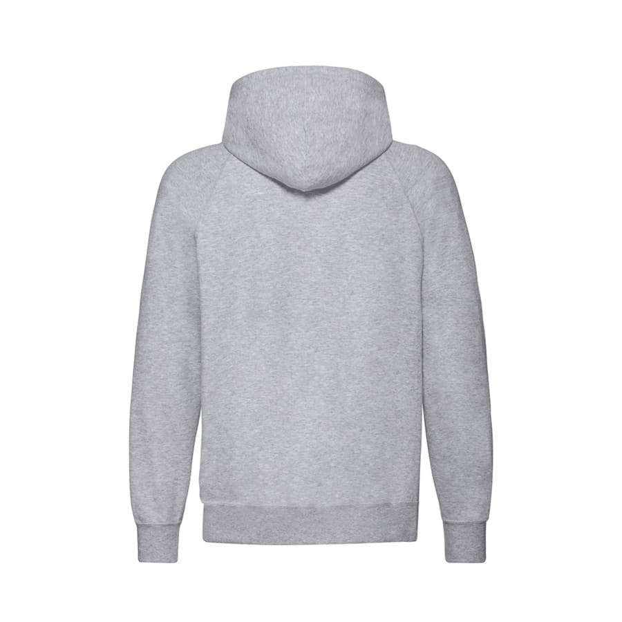 Толстовка без начеса "Lightweight Hooded Sweat", серый, 80% х/б 20% полиэстер, 240 г/м2