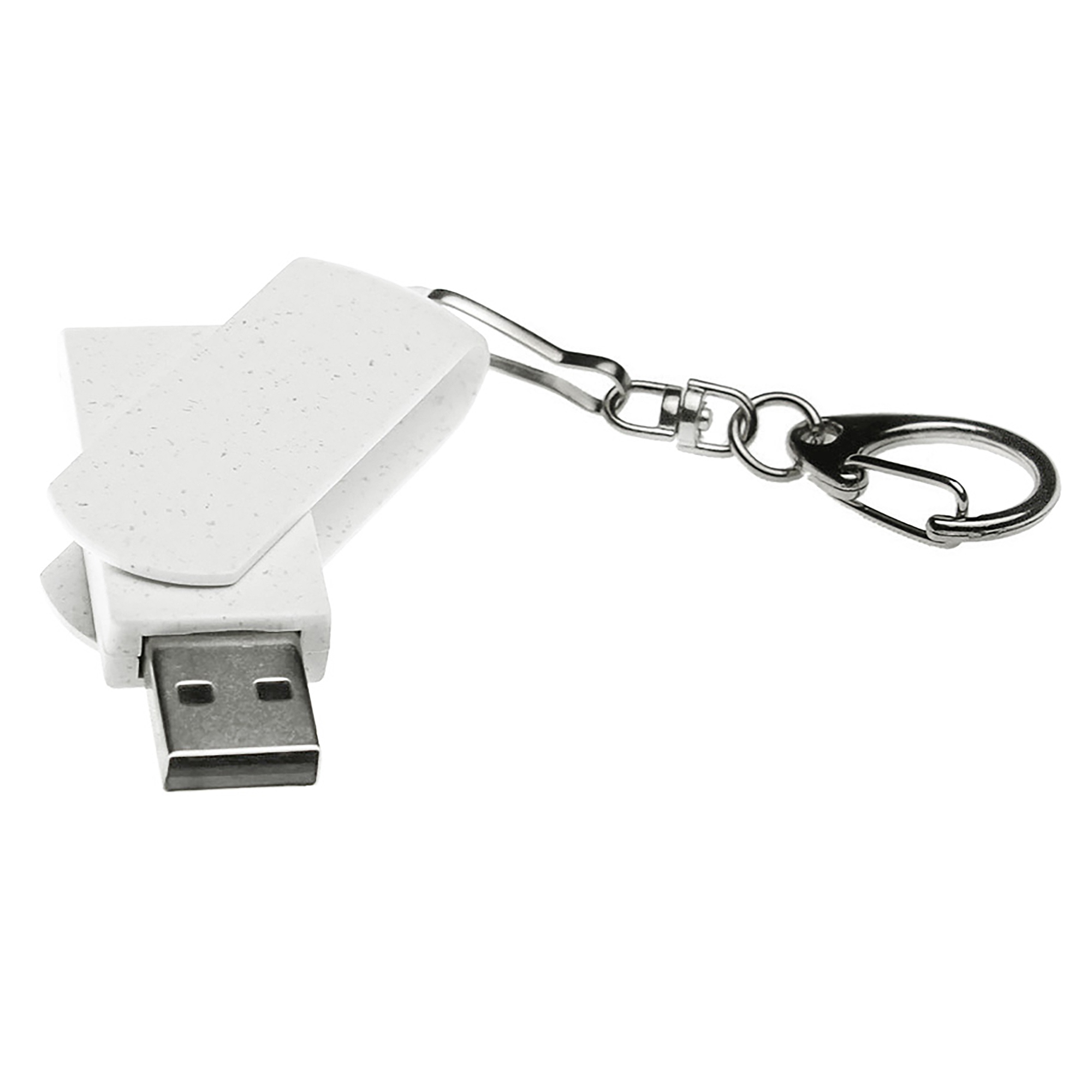 Флешка USB 2.0 Варуна на 512 Мбайт, крапчатый белый