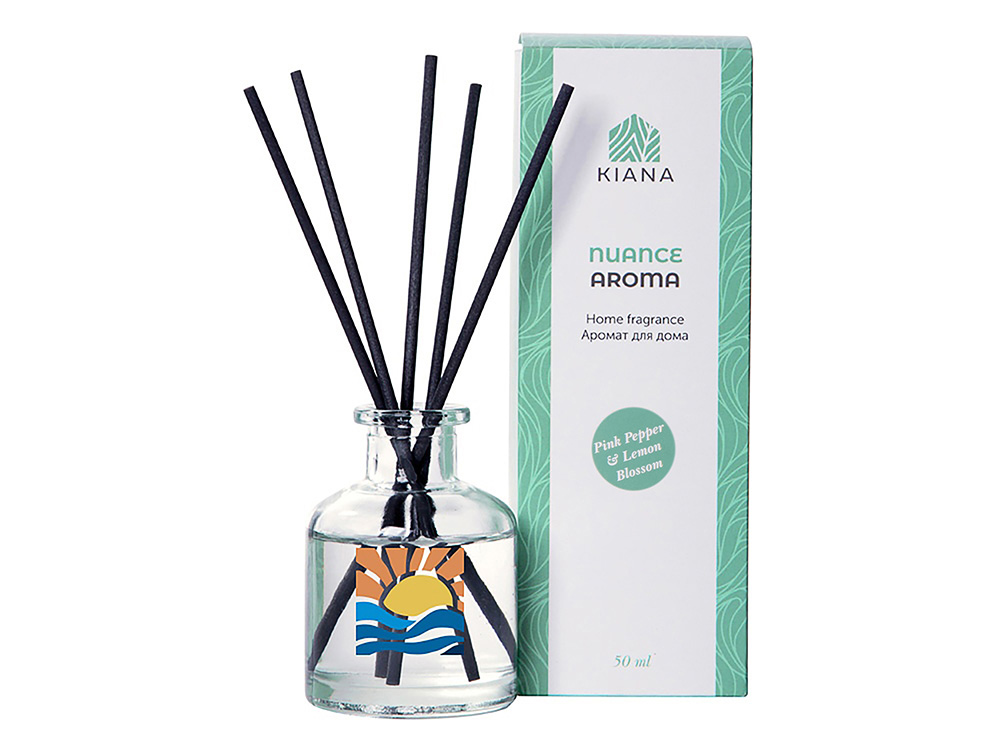 Ароматический диффузор Pink Pepper & Lemon Blossom, прозрачный