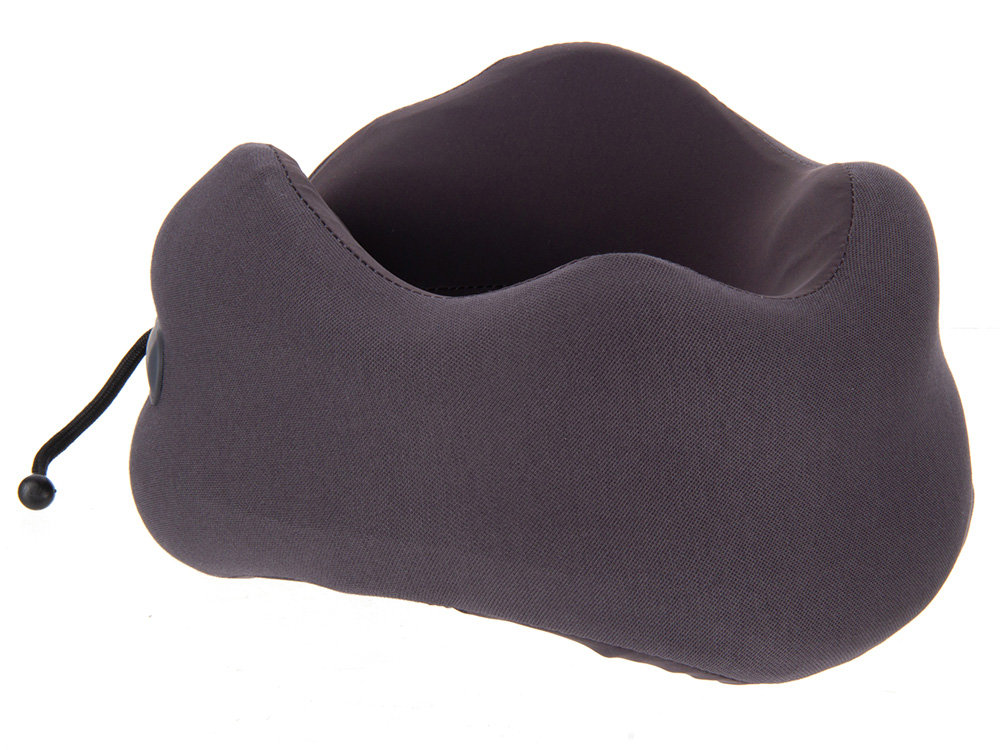 Подушка для путешествий с эффектом памяти Memo Pillow PRO M/L Basque Black, темно-серый, серый