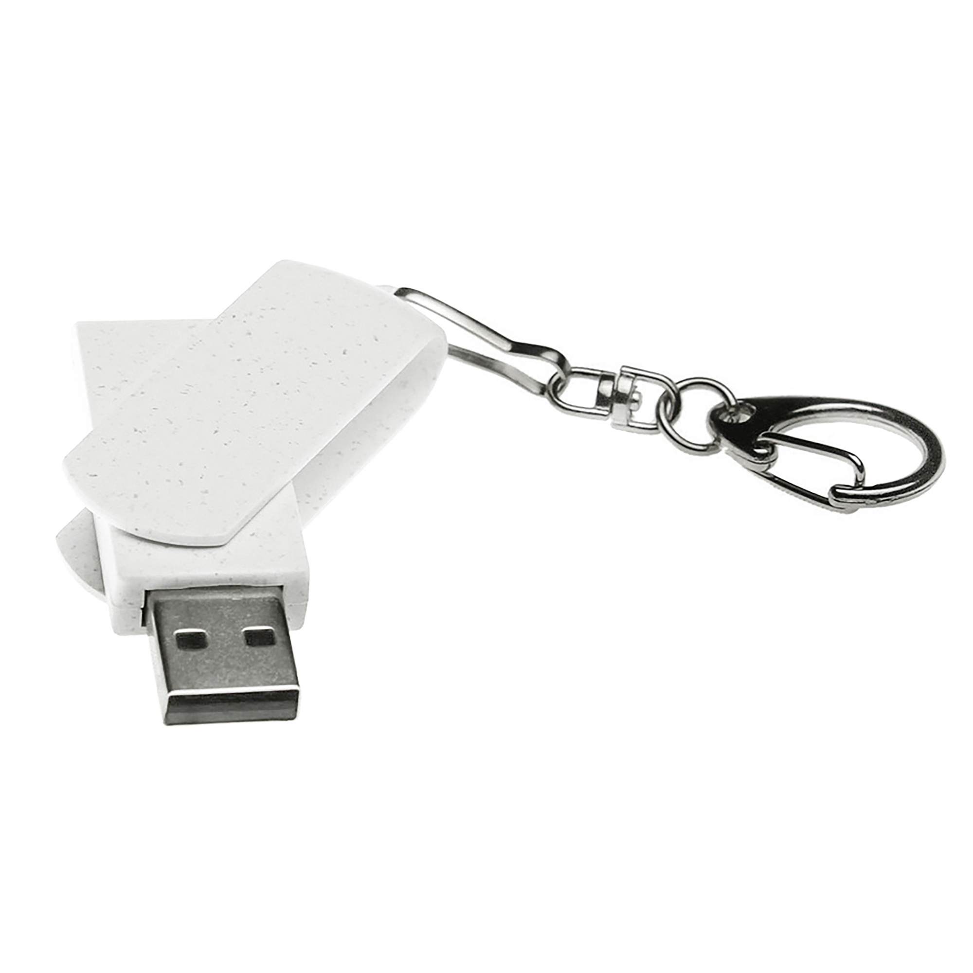 Флешка USB 2.0 Варуна на 256 ГБ, крапчатый белый