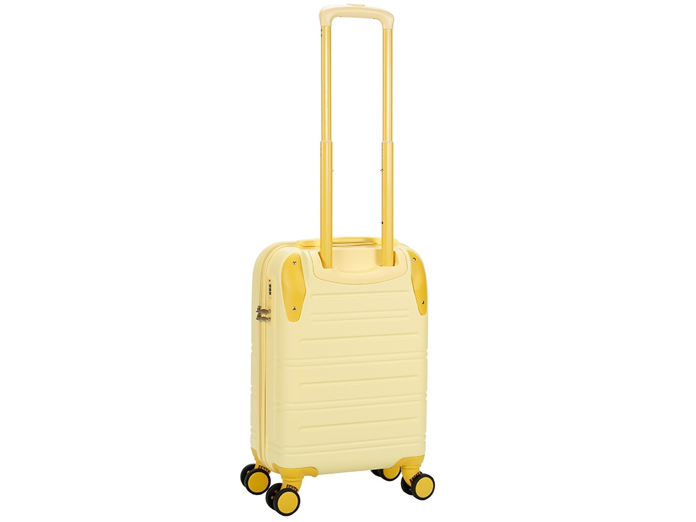 Чемодан TORBER В Отпуск, желтый, ABS-пластик, 36 х 22 х 55 см, 31 л, 2,4 кг
