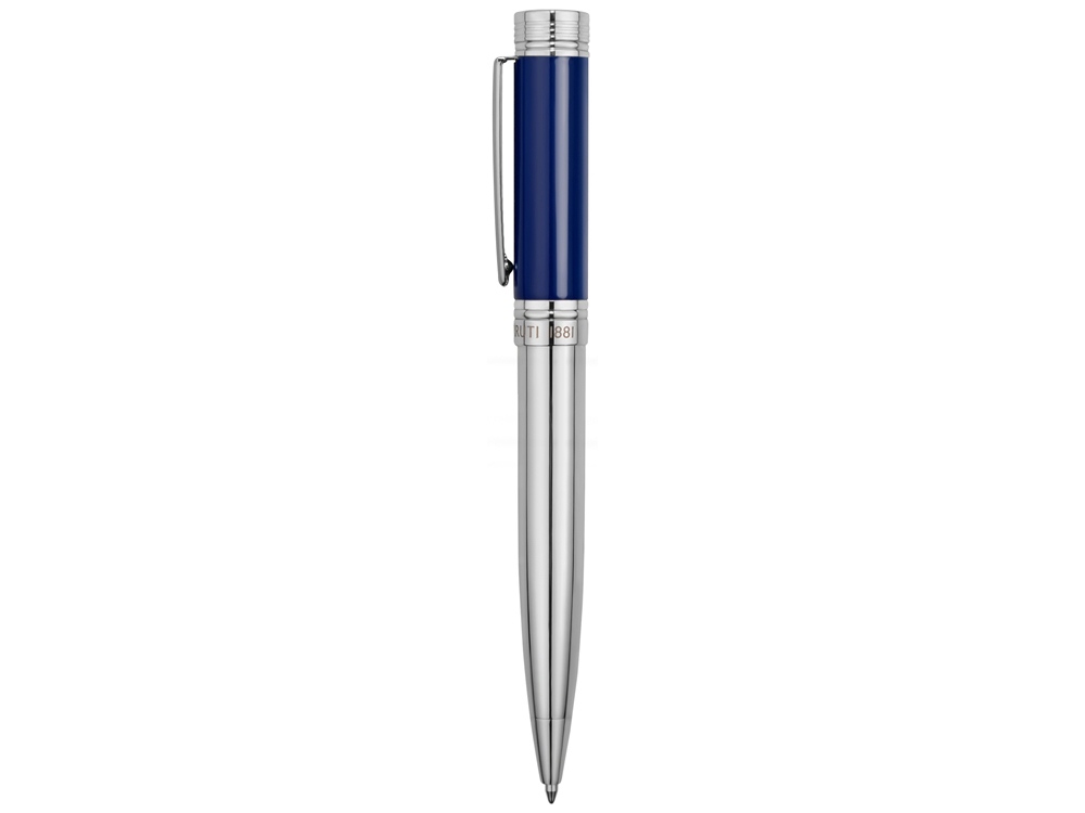 Шариковая авторучка Zoom Classic Azur. Cerruti 1881, серебристый, синий