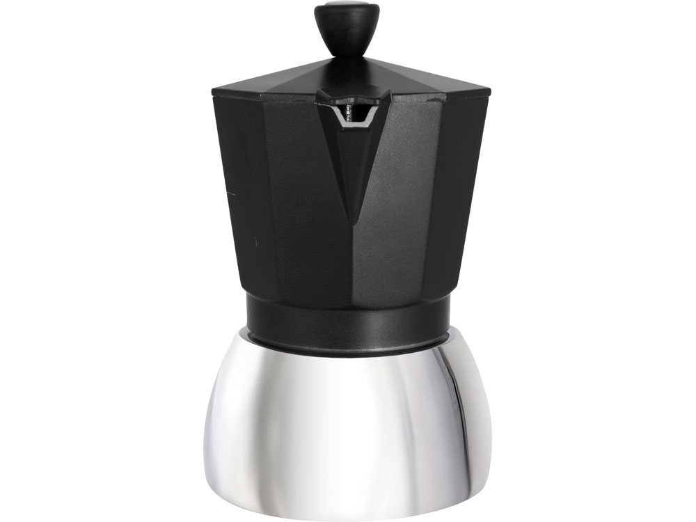 Гейзерная кофеварка Arabica, 300 мл (черный, серебристый)