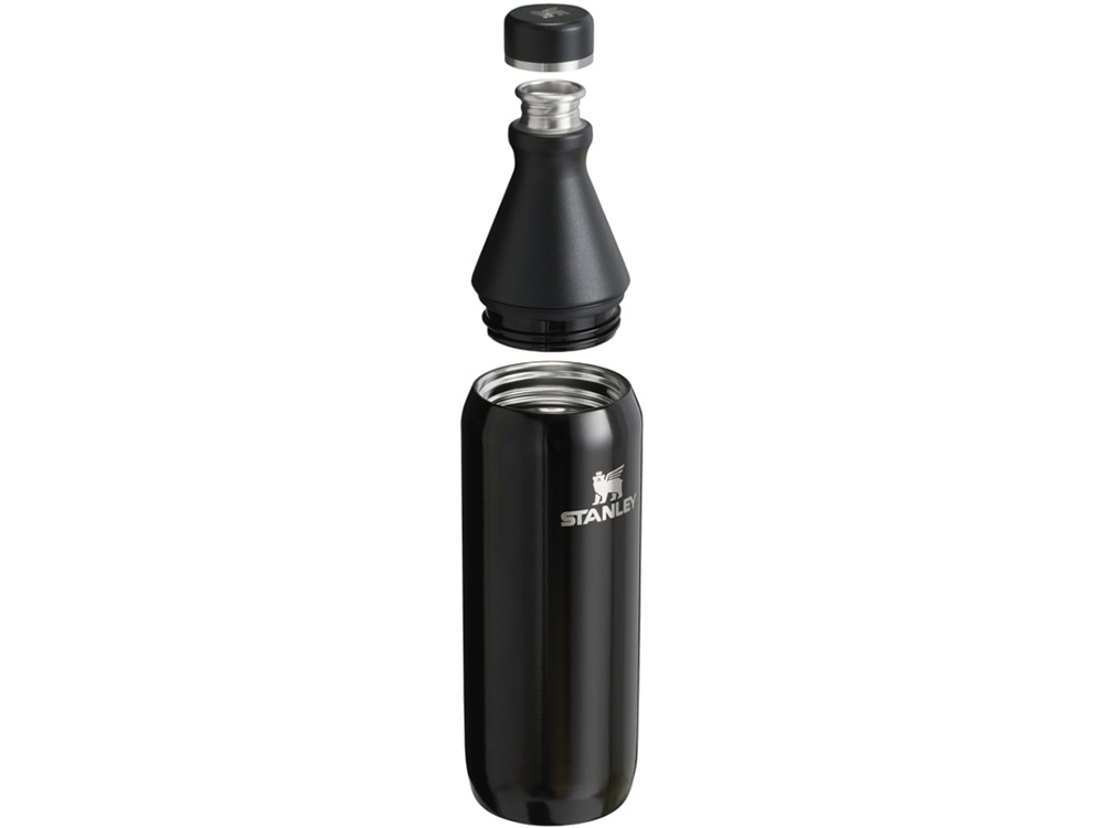 Бутылка для воды Stanley All Day Slim объемом 600 мл - черный глянцевый