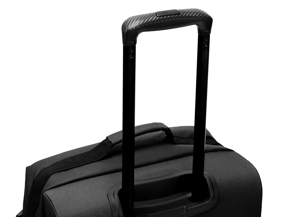 Сумка на колесах TORBER РИТМ, чёрный, полиэстер 900D с PU покрытием, 60 х 38 х 25,5 см, 57 л, черный