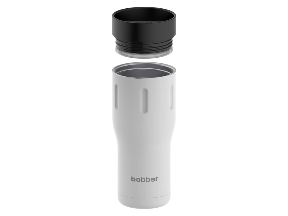 Термос питьевой, вакуумный, бытовой, тм bobber. Объем 0,47 литра. Артикул Tumbler-470 Iced Water, белый