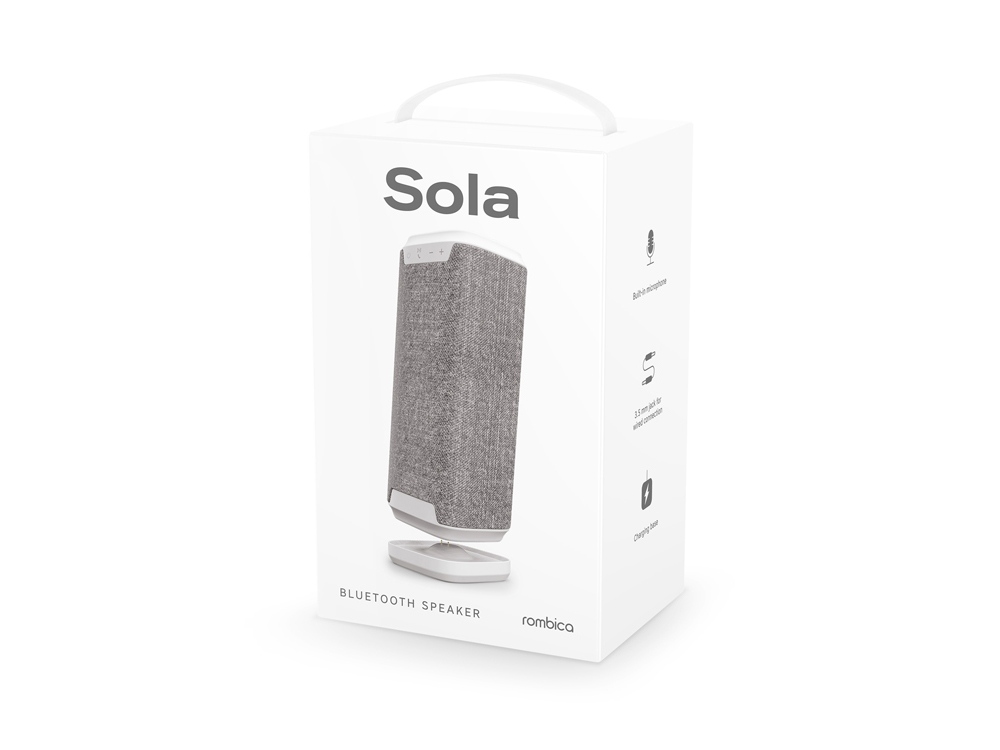 Портативная колонка mySound Sola, 15 Вт (светло-серый)