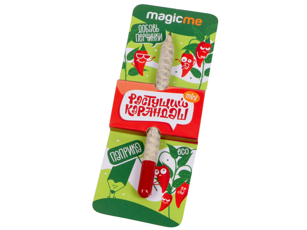 Растущий карандаш mini Magicme (1шт) - Паприка, серый, красный