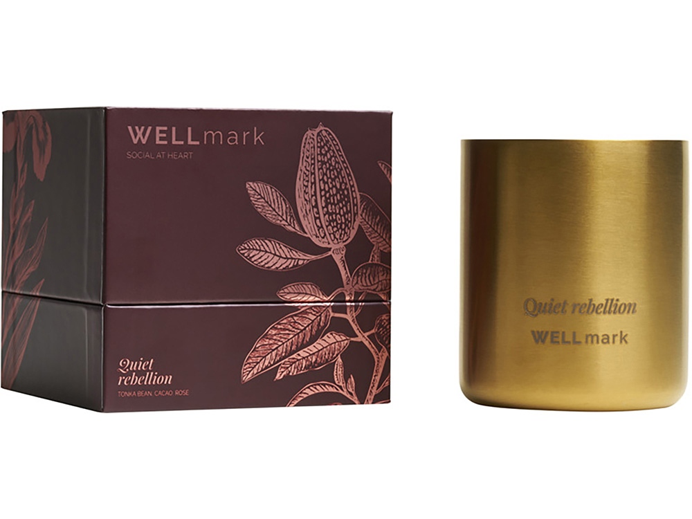 Ароматическая свеча Wellmark Quiet Rebellion - Золотой, золотистый