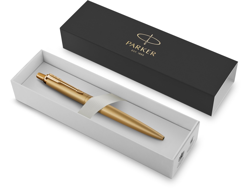 Шариковая ручка Parker Jotter XL SE20 Monochrome в подарочной упаковке, цвет: Gold, стержень Mblue, золотистый