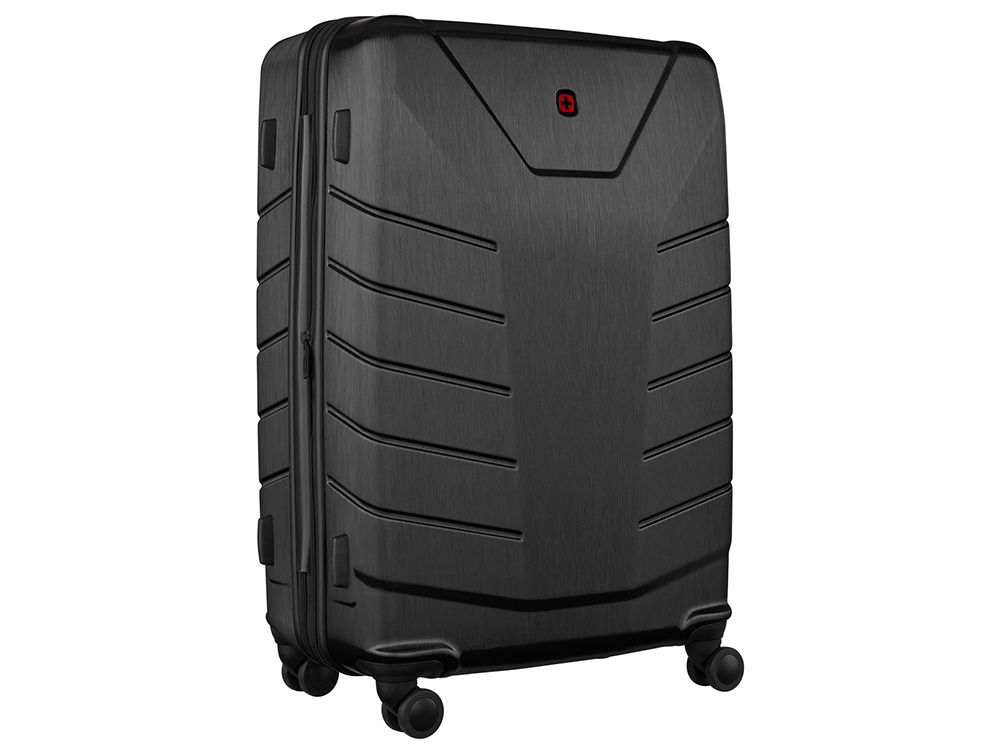 Чемодан WENGER Pegasus, черный, поликарбонат+АБС-пластик, большой, 52х76х30 см, 99 л.