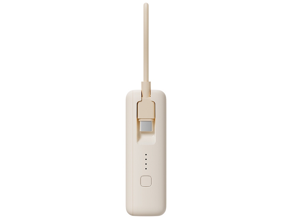 Внешний аккумулятор со встроенным кабелем Xiaomi 33W Power Bank 10000mAh (Integrated Cable) Tan GL, бежевый