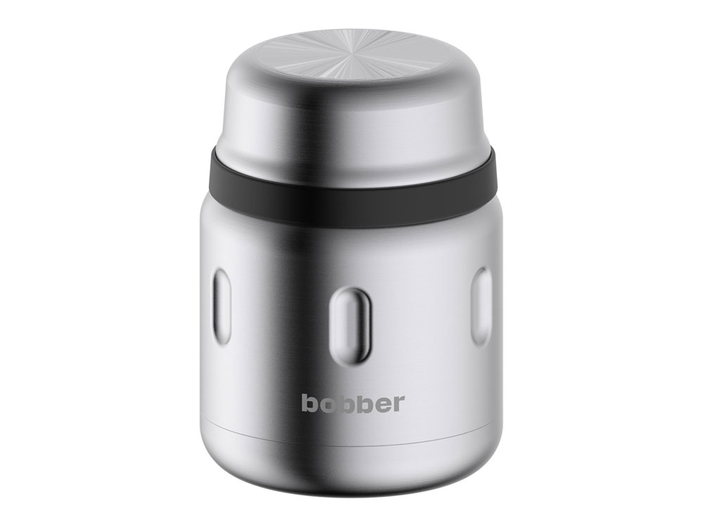 Термос для еды, вакуумный, бытовой, тм bobber. Объем 0.47 литра. Артикул Jerrycan-470 Matte, серебристый